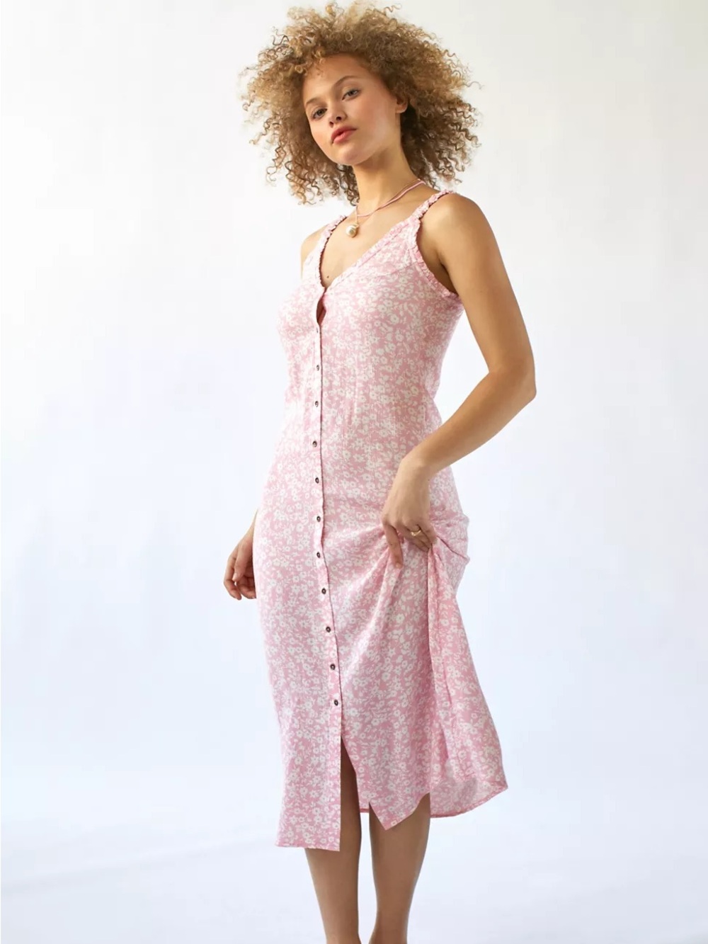Billabong Sweet Edges Floral Midi Dress